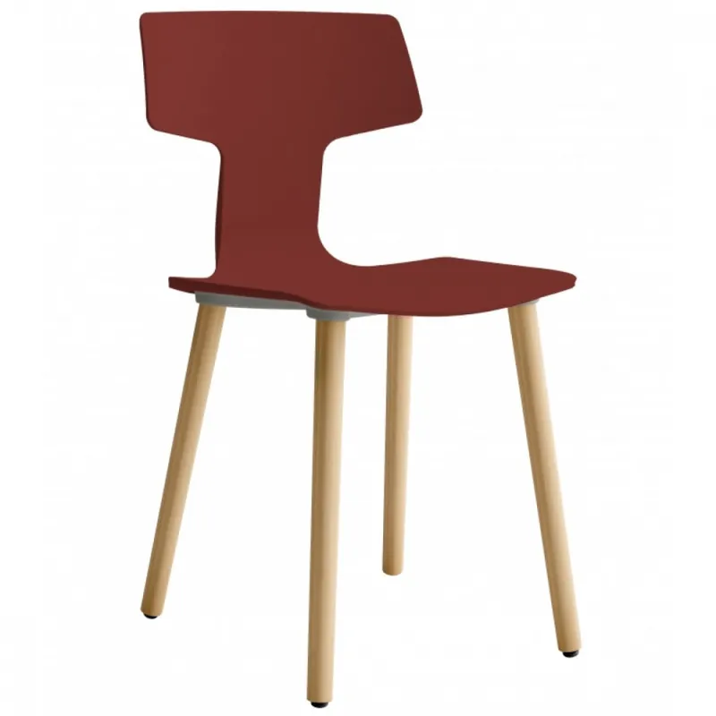 Sedia moderna con gambe in legno Split GL Di Tendenza