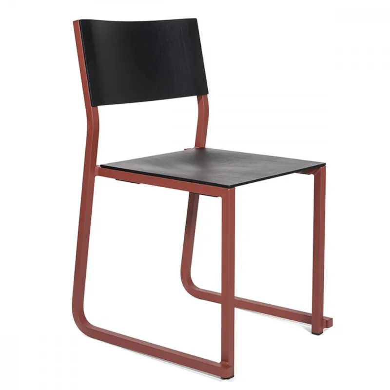Popolare Sedia in alluminio con gambe a slitta GT01