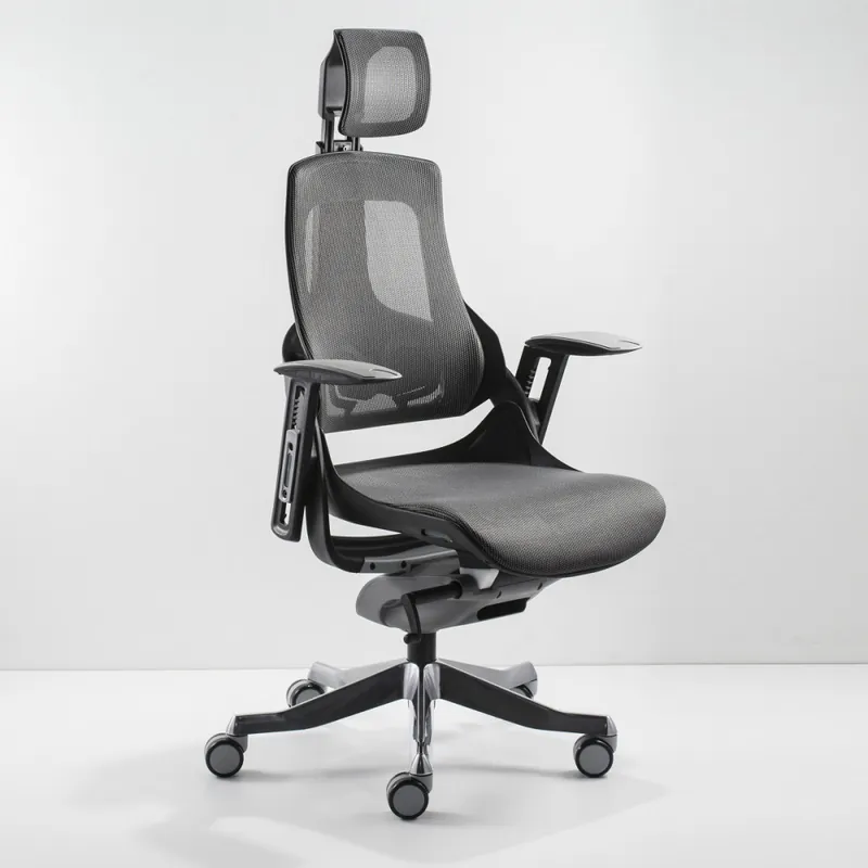 Di Tendenza Sedia ufficio ergonomica e traspirante con supporto lombare Wow Black 48