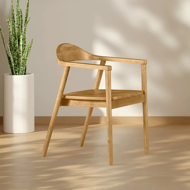 Pagamento Sicuro Sedia in legno con braccioli design moderno Arm