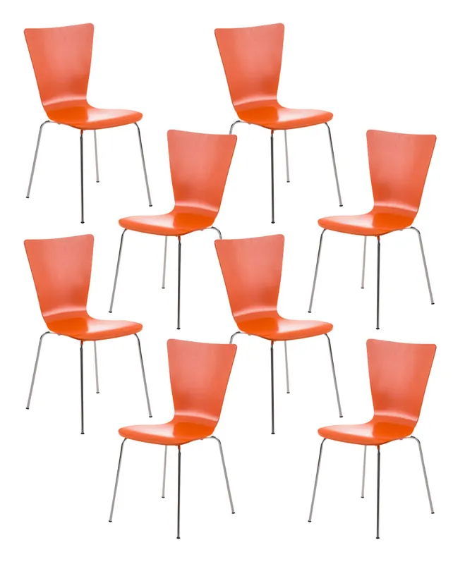 Set 8x Sedie Impilabili Aaron Offerta Limitata