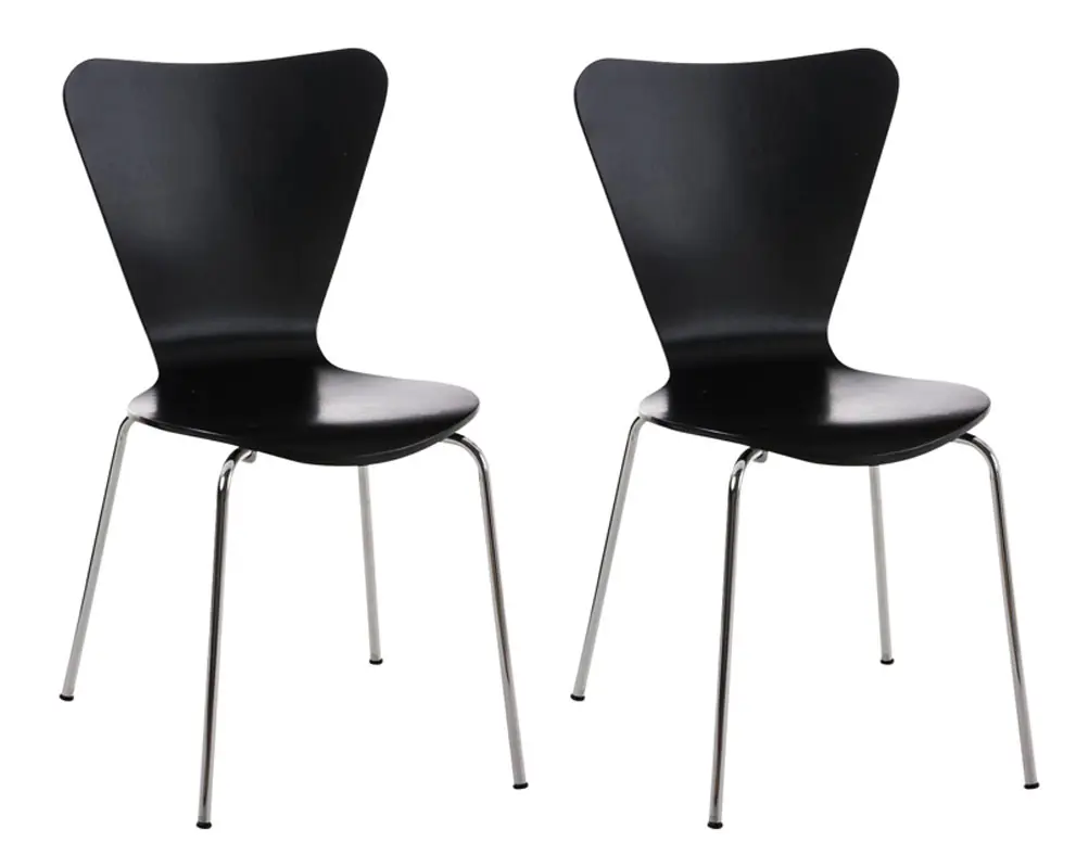 Prezzo Basso Set 2 Sedie Impilabili Calisto