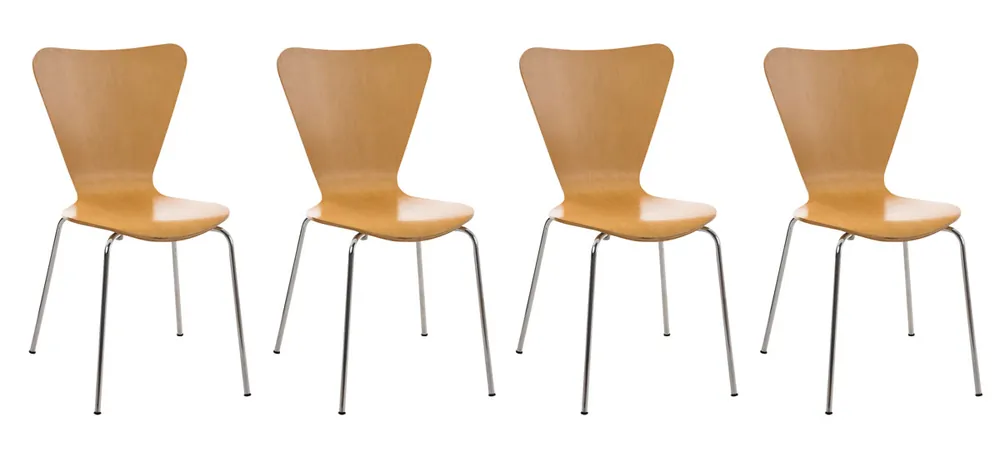Soddisfatti O Rimborsati Set 4 Sedie Impilabili CALISTO