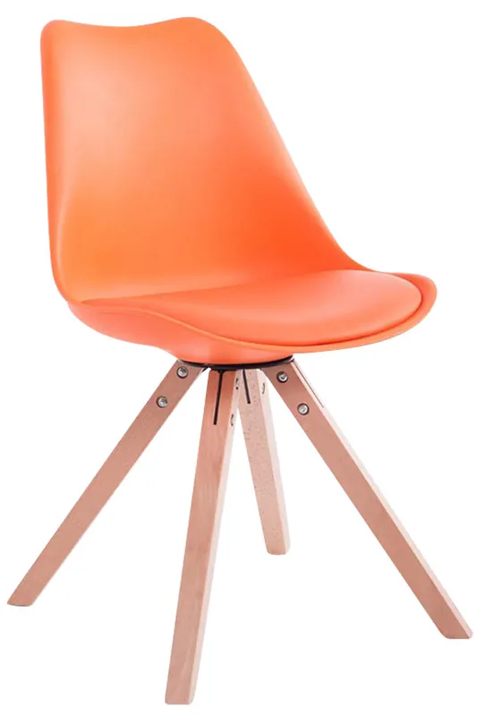 Sedia Toulouse in similpelle gambe quadrate Popolare