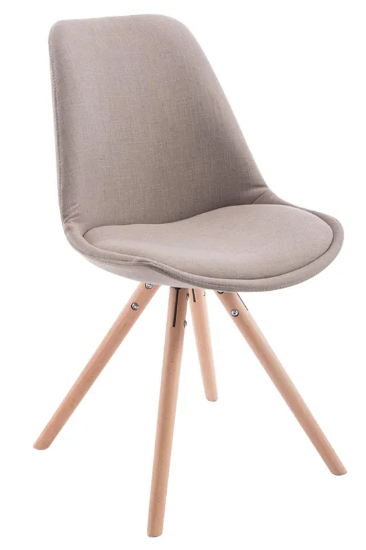 Reso Gratuito Sedia Toulouse in stoffa gambe tonde