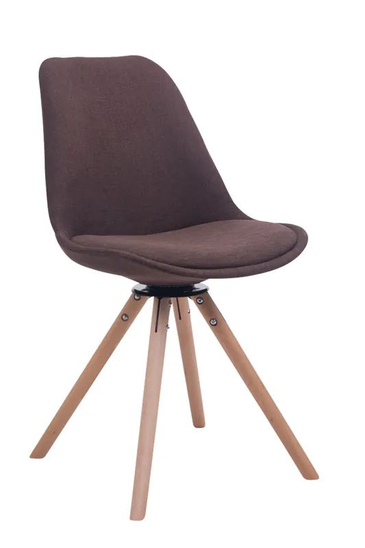 Spedizione Espresso Sedia ospite Troyes Girevole Tessuto Rotondo