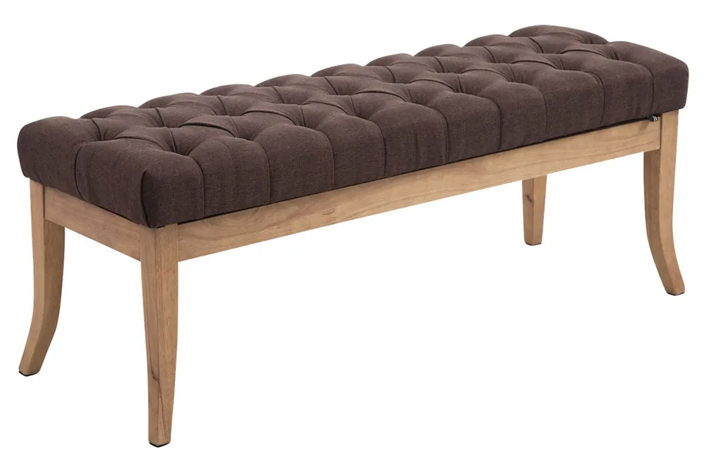 Panca design RAMSES in legno chiaro antico tessuto Vendita Finale