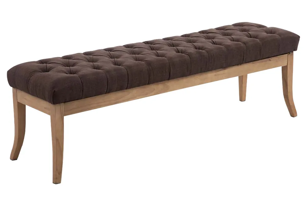 Panca design RAMSES in legno chiaro antico tessuto Compra Oggi Stesso