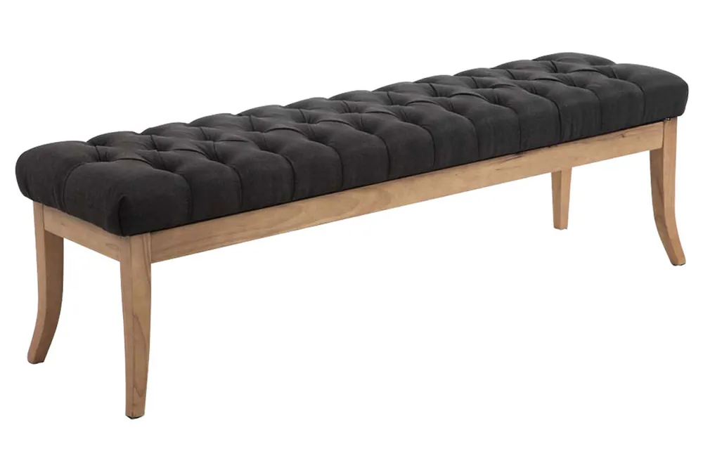 Panca design RAMSES in legno chiaro antico tessuto Soddisfatti O Rimborsati
