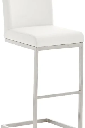 Occasione Sgabello Bar Paros con Rivestimento in Pelle Sintetica