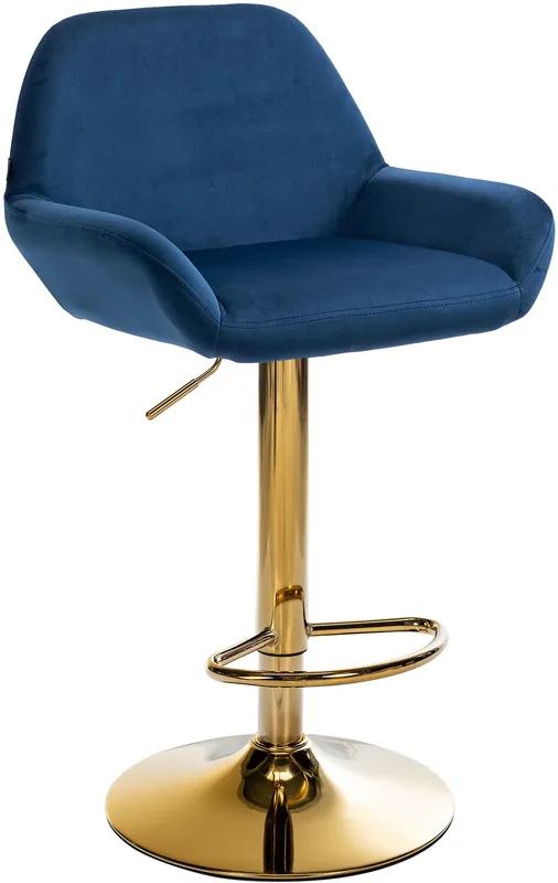 Must-Have Sgabello da bar Braga in velluto oro