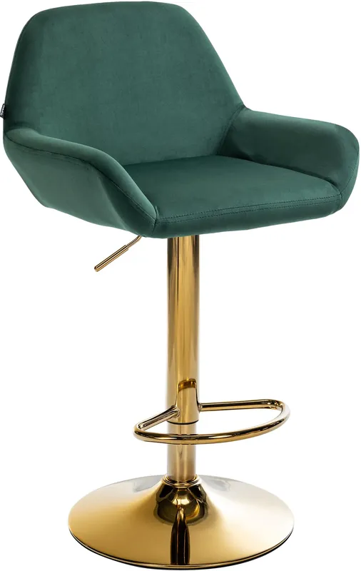 Offerta Lampo Sgabello da bar Braga in velluto oro
