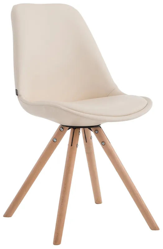 Subito Disponibile Sedia visitatore Laval in similpelle gambe tonde