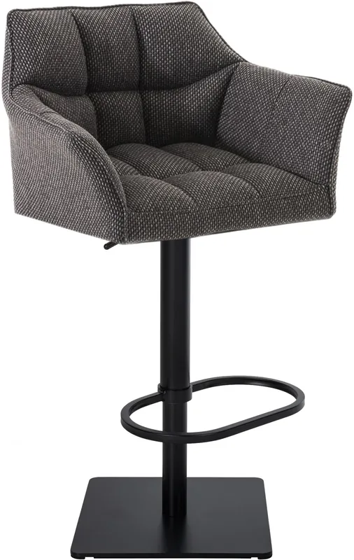 Sgabello da bar Damaso con rivestimento in tessuto Sconto