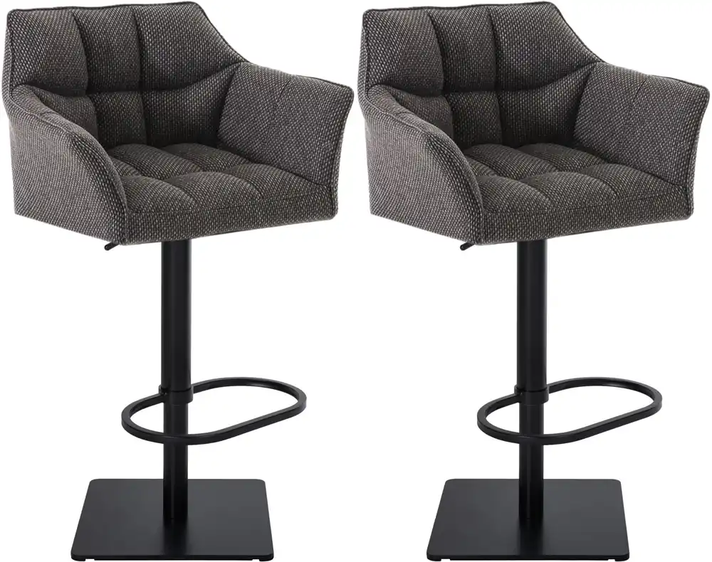Set da 2 sgabelli da bar Damaso in tessuto Compra Online