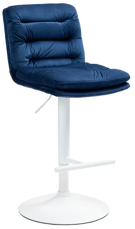 Sgabello da bar in velluto Damar Must-Have