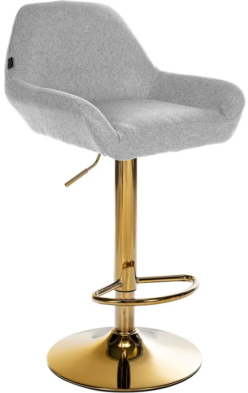 Sgabello da bar in tessuto Braga Gold Occasione