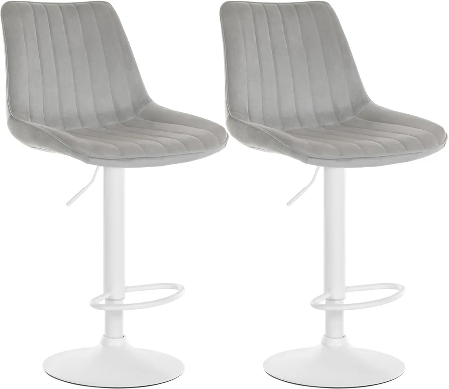 Set di 2 sgabelli da bar Toni in velluto Bestseller