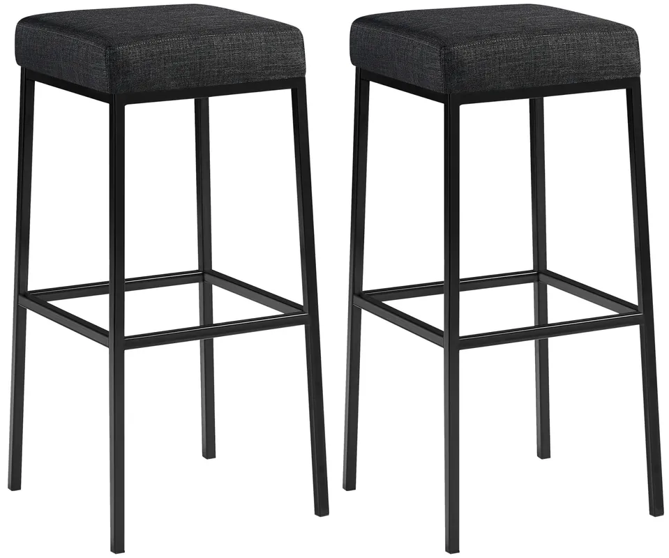 Set di 2 sgabelli da bar Montreal rivestimento in tessuto Offerta Lampo