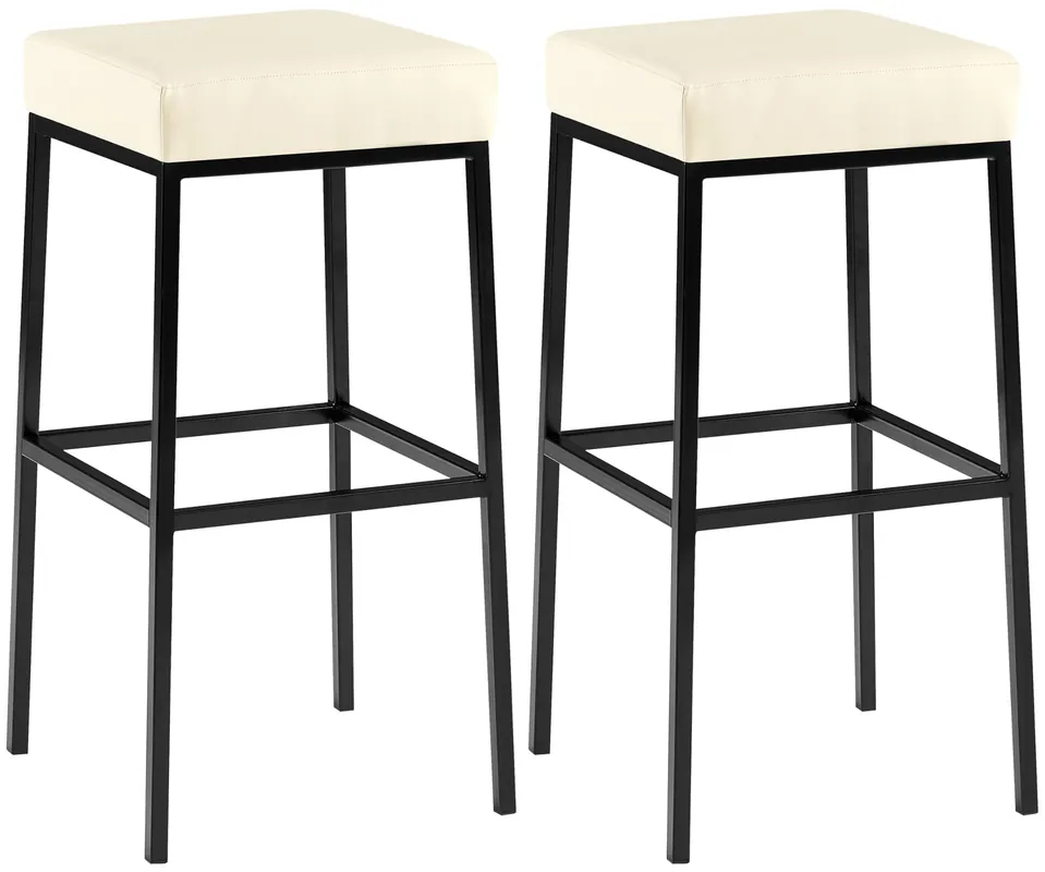 Set 2 sgabelli bar Montreal rivestimento in similpelle Offerta