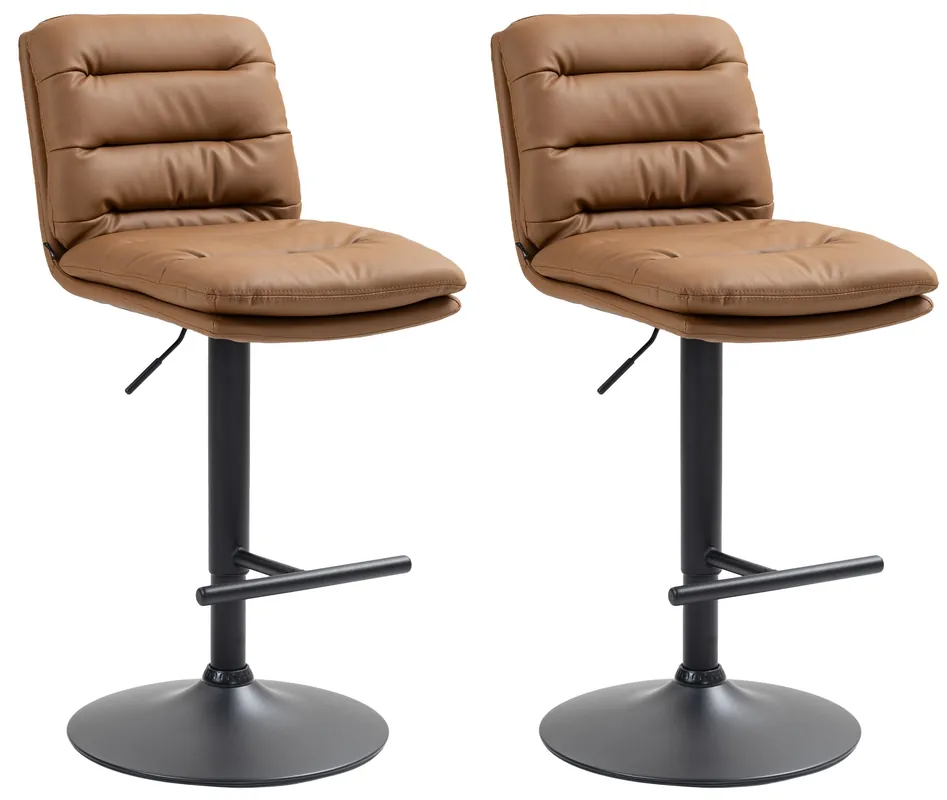 Set di 2 sgabelli da bar Damar in similpelle Promozione