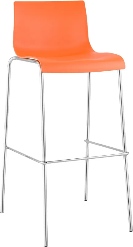 Economico Sgabello da Bar Hover Plastica Struttura a 4 Gambe