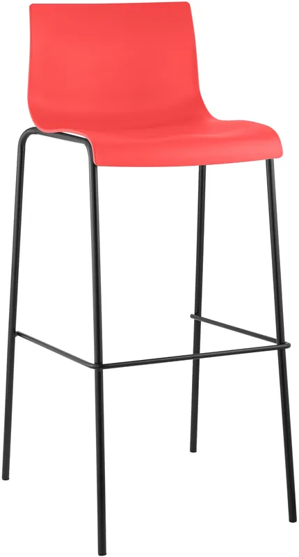 Bestseller Sgabello da Bar Hover Plastica Struttura a 4 Gambe