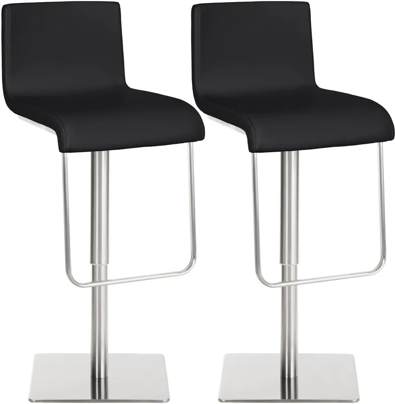 Offerta Limitata Set di 2 sgabelli da bar Limon rivestimento in similpelle