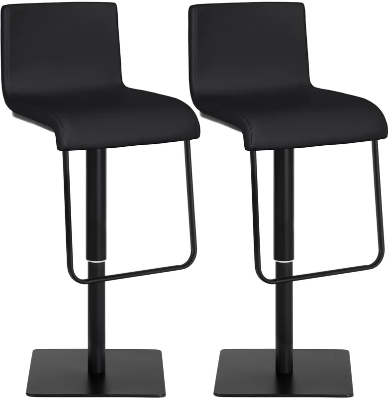 Sconto Set di 2 sgabelli da bar Limon rivestimento in similpelle