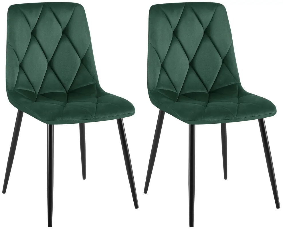 Set di 2 sedie da pranzo Clairton Promozione Esclusiva