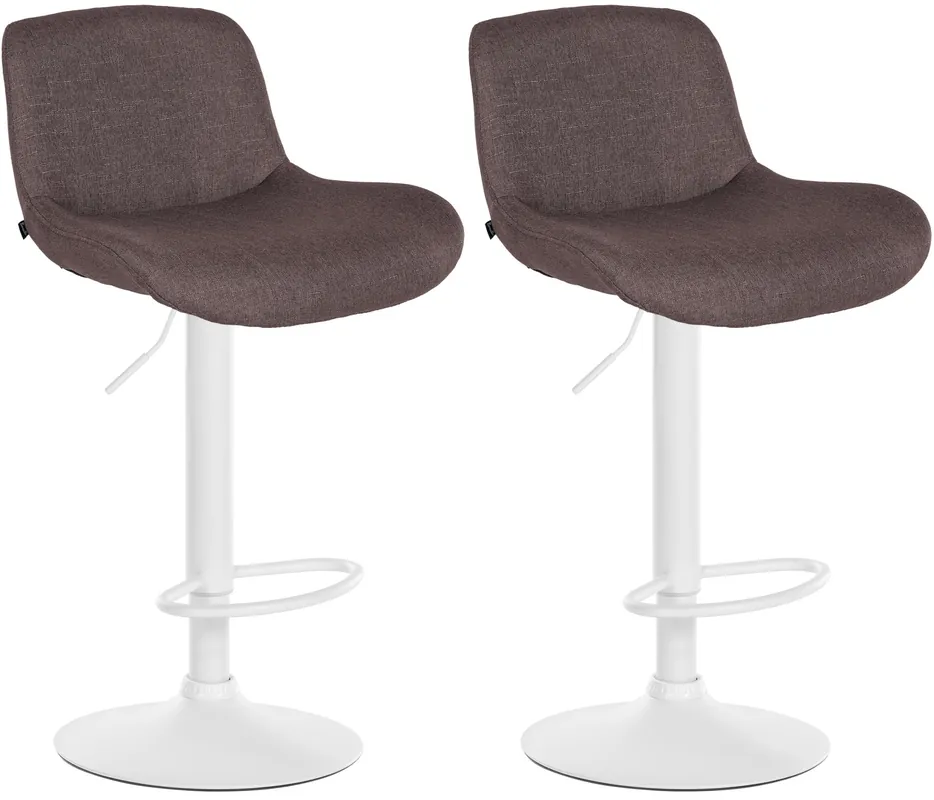 Must-Have Set di 2 sgabelli da bar Solon White