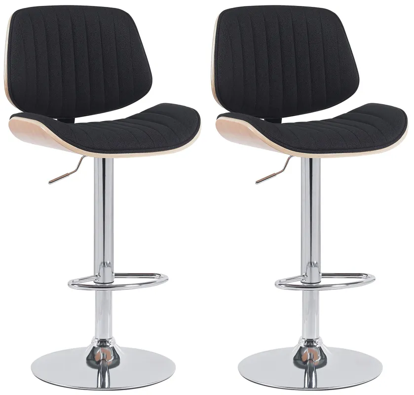 Set di 2 sgabelli da bar Clawson in tessuto Super Prezzo