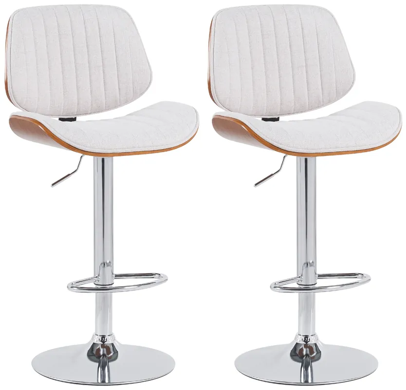 Set di 2 sgabelli da bar Clawson in tessuto Super Prezzo