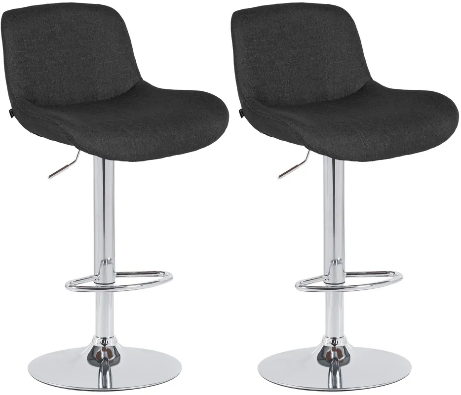 Set di 2 sgabelli da bar Solon cromo Ultime Pezzi
