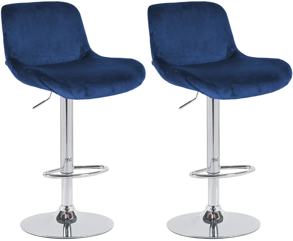 Set di 2 sgabelli da bar Solon cromo Prezzo Scontato