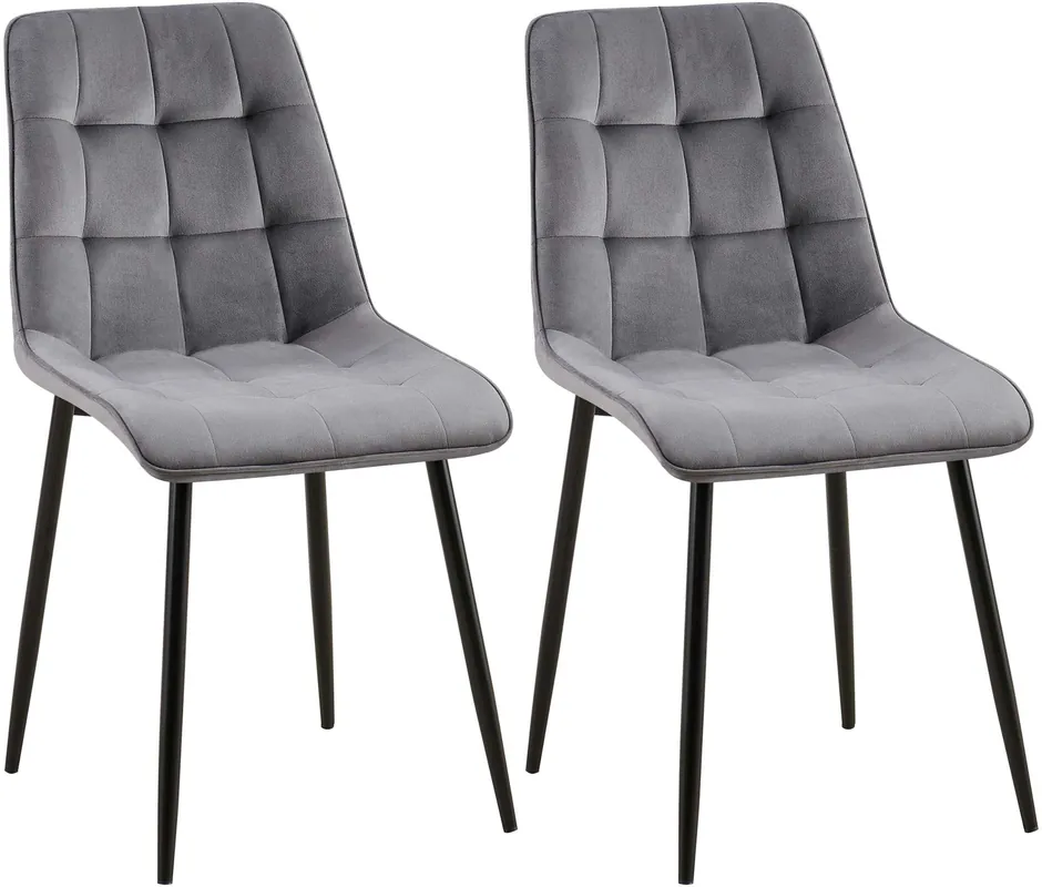 Offerta Speciale Set di 2 sedie da pranzo Gifford in velluto