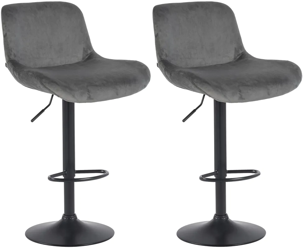 Set di 2 sgabelli da bar Solon nero Promo Stagionale