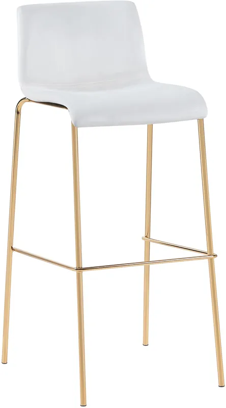 Prezzo Conveniente Sgabello da bar Hoover in velluto con struttura a quattro gambe oro