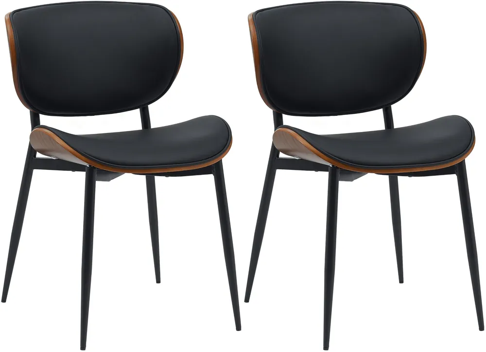 Set di 2 sedie visitatore Enid con rivestimento in similpelle o tessuto Soddisfatti O Rimborsati