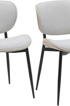 A Buon Prezzo Set di 2 sedie visitatore Enid con rivestimento in similpelle o tessuto