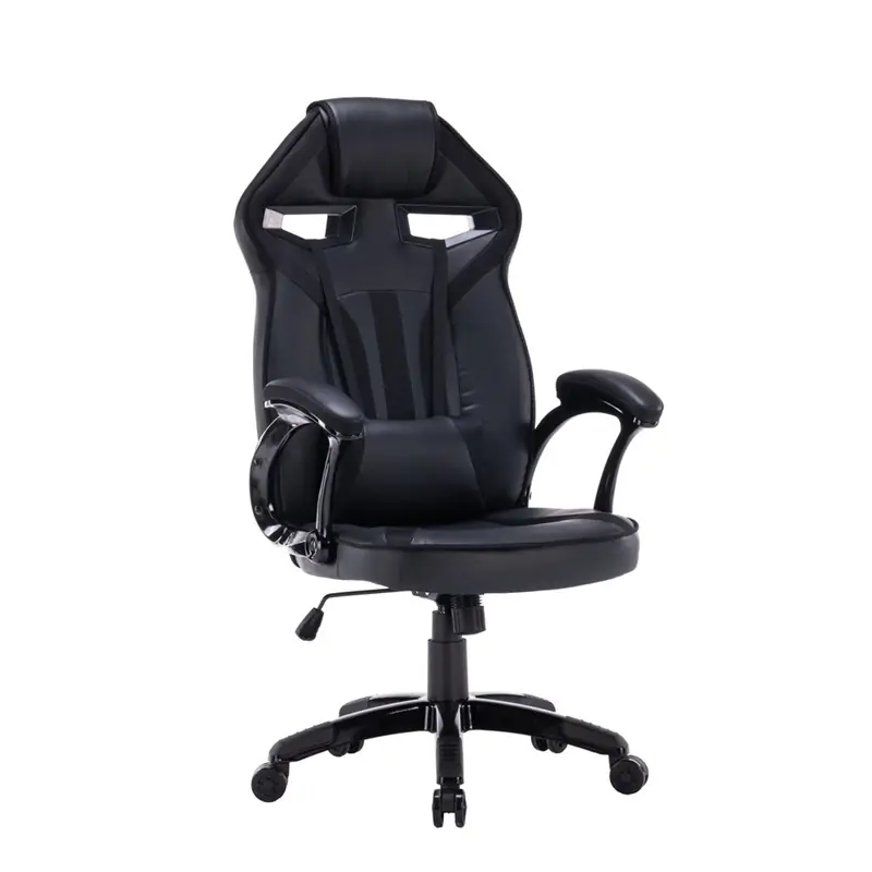 Compra Oggi Stesso Sedia gaming ufficio ergonomica girevole nero con cuscini Omega