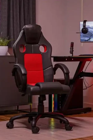 Vendita Finale Sedia gaming ufficio ergonomica girevole nero rosso Desk