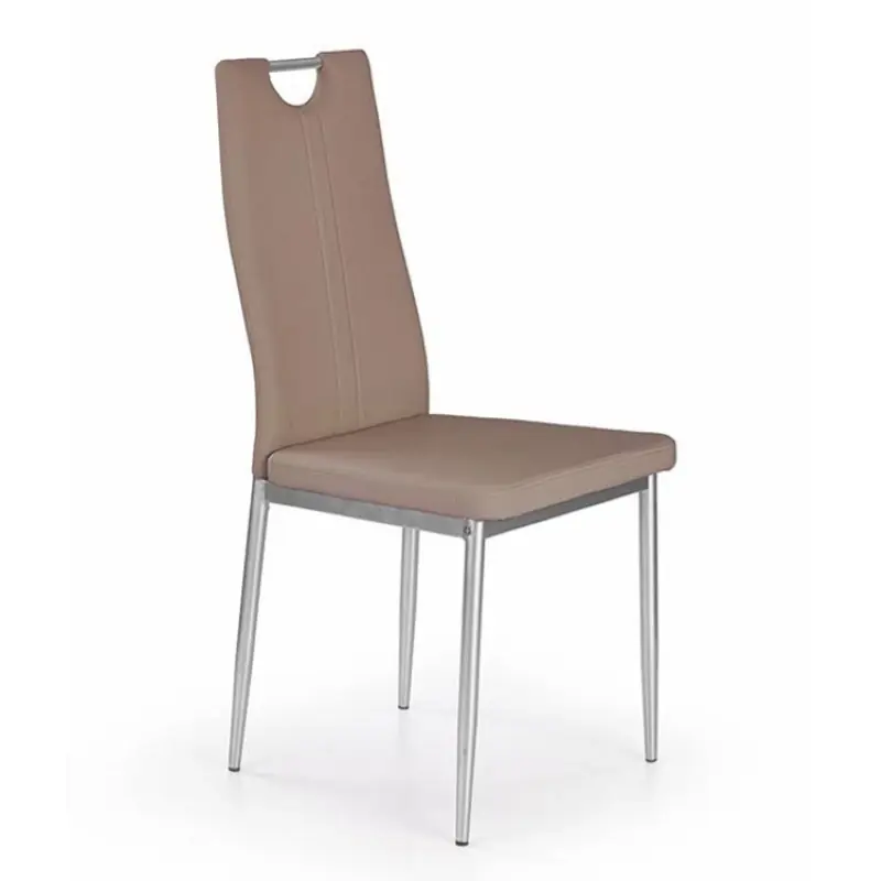 Sconto Sedia imbottita da pranzo moderna ecopelle marrone Sofy