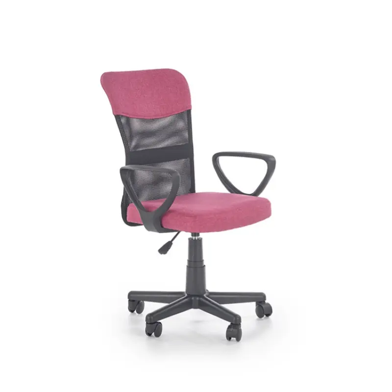 Sedia per scrivania ragazzi con ruote ufficio in tessuto grigio rosa Tana Subito Disponibile