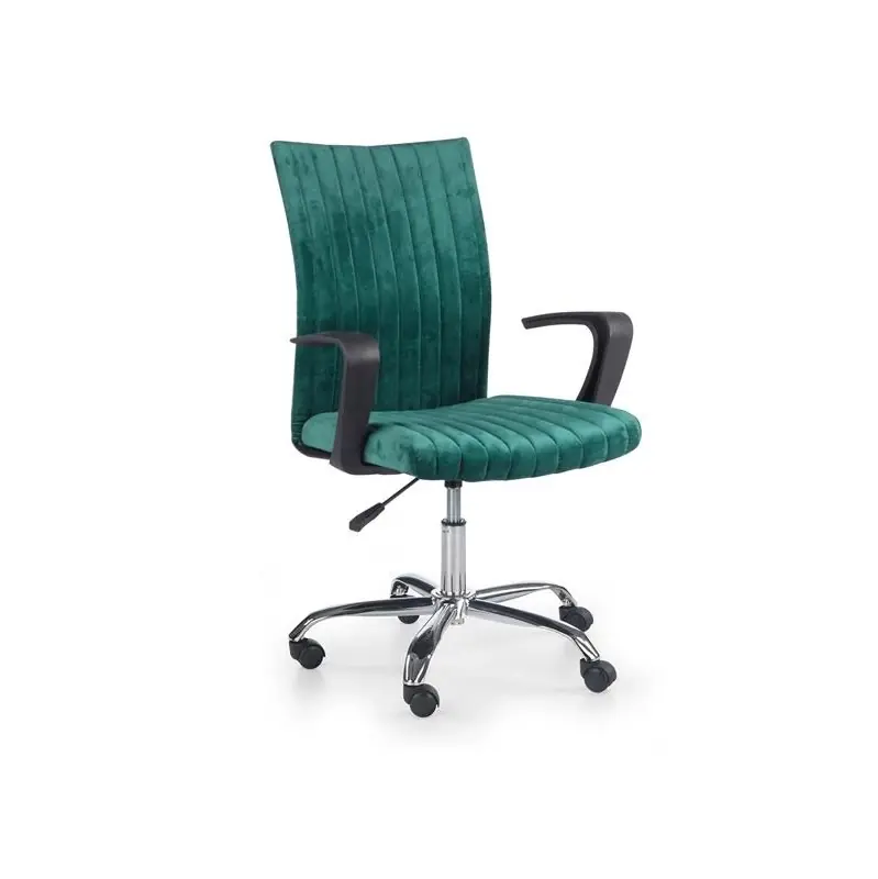 Must-Have Sedia ufficio ergonomica con ruote moderna in tessuto verde Caroline
