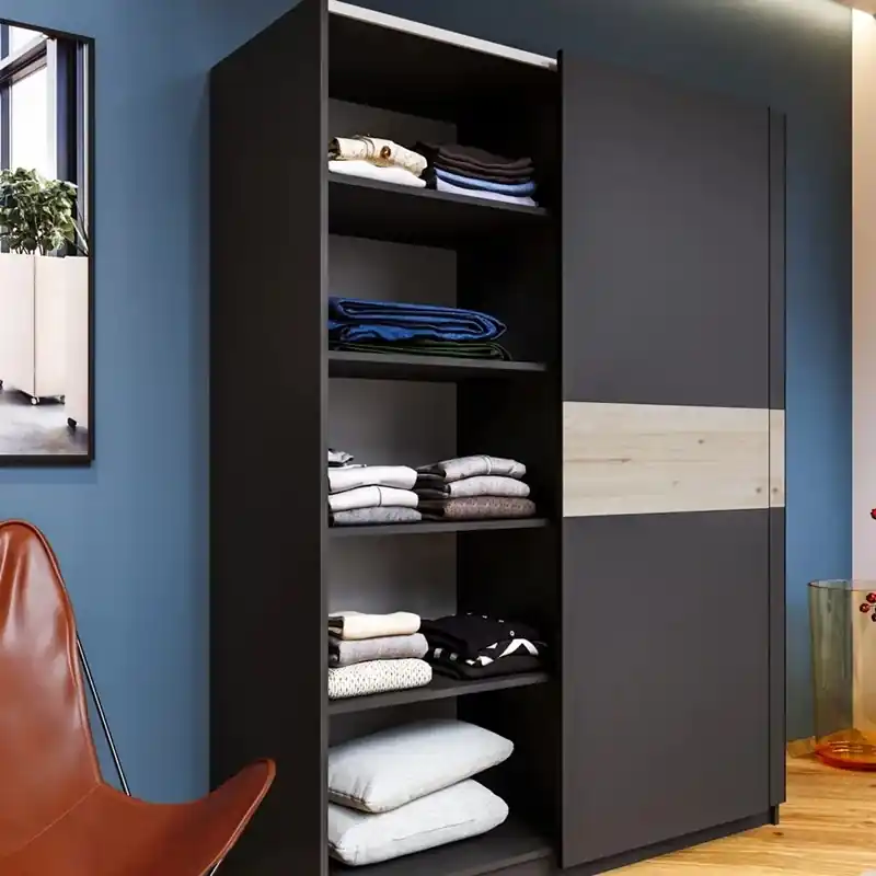 Set 3 ripiani per armadio scorrevole Fusion da 120 cm antracite Affare