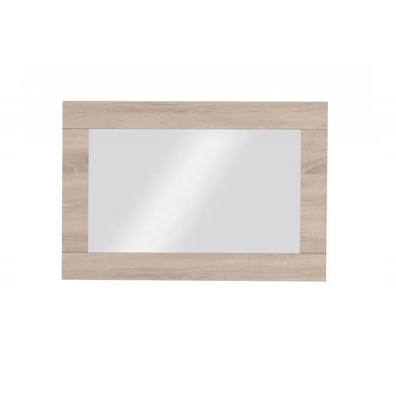 Offerta Lampo Specchiera rettangolare moderna 100xH46 rovere Yuma