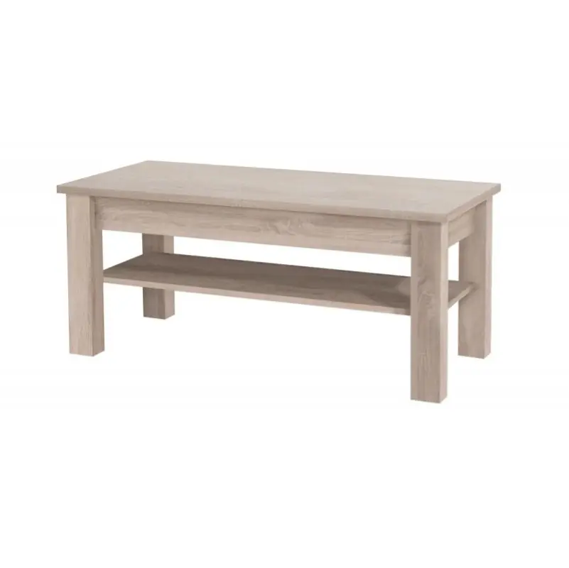 Nuova Collezione Tavolino salotto moderno rettangolare 110xH48 rovere Yuma