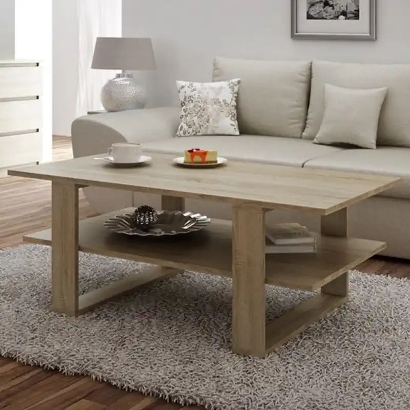 Tavolino soggiorno moderno 120xH55 cm rovere Arizona Professionale