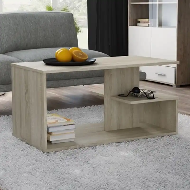 Offerta Speciale Tavolino soggiorno moderno basso 91xH40 cm rovere Dublino